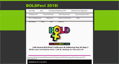 Desktop Screenshot of boldfest.com